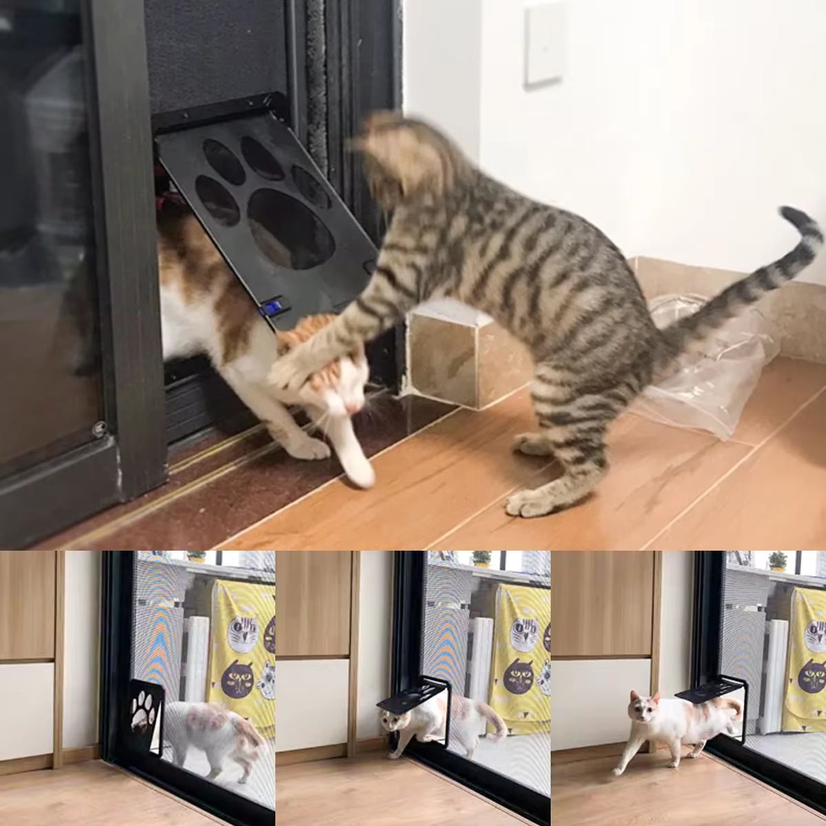 Lockable Magnetic Pet Door β Easy Install for Dogs & Cats, Secure & Garden-Friendly
