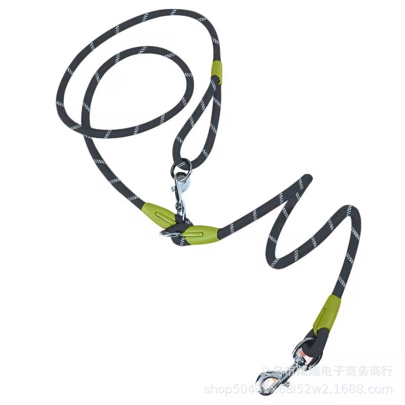 Reflective Nylon Hands-Free Dog Leash β for Running & Walking, Small & Large Dogs