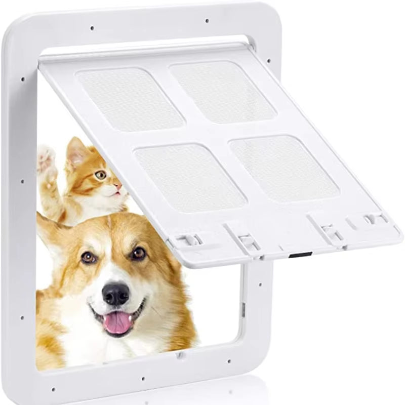 Lockable Magnetic Pet Door β Easy Install for Dogs & Cats, Secure & Garden-Friendly