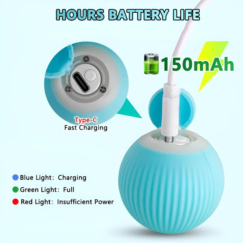 Interactive Smart Cat Toy Ball โ Automatic Rolling Magic Ball for Cats