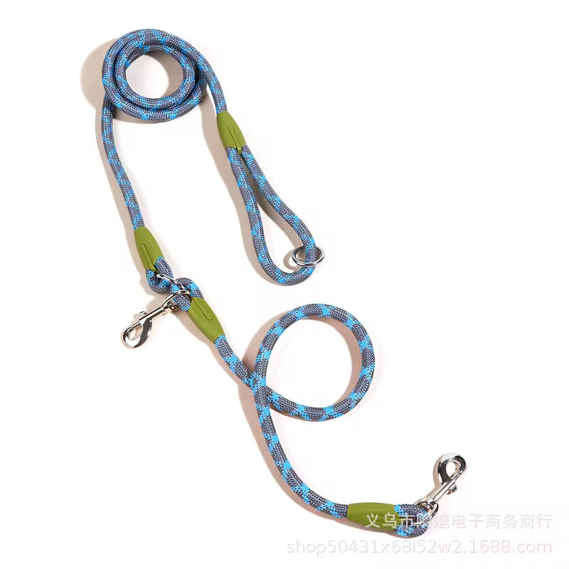 Reflective Nylon Hands-Free Dog Leash β for Running & Walking, Small & Large Dogs