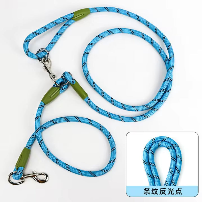 Reflective Nylon Hands-Free Dog Leash β for Running & Walking, Small & Large Dogs