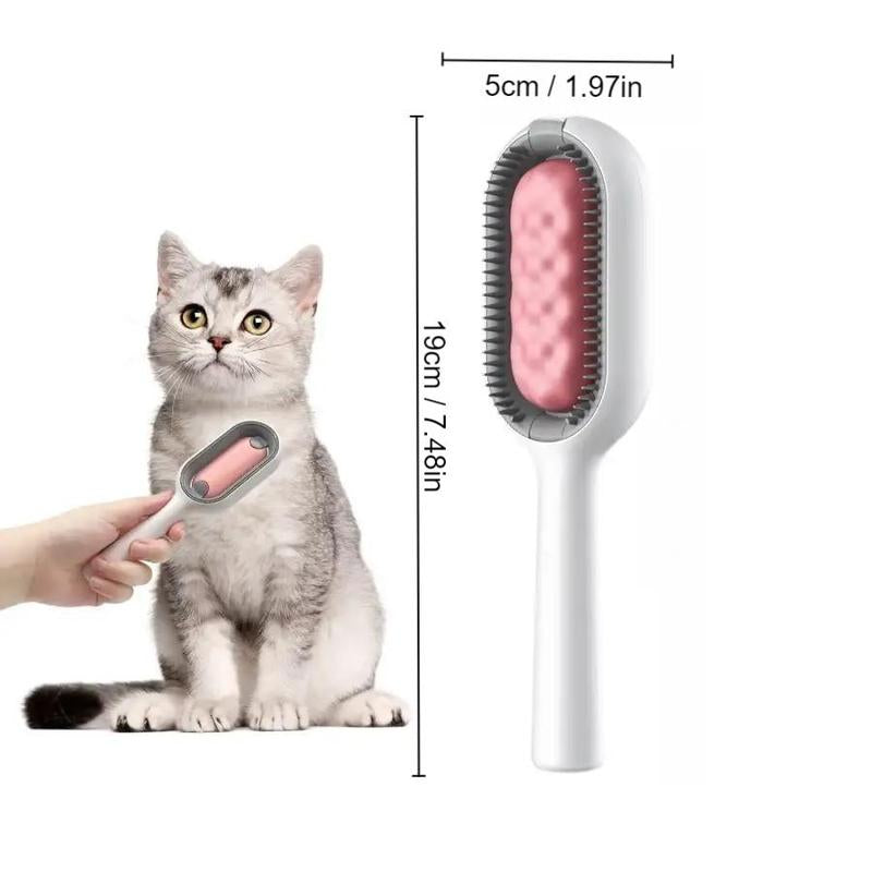 Durable Pet Hair Removal Brush | Washable Pet Grooming & Massage Brush | Hair Removing Comb for Cats & Dogs | Massaging Pet Comb