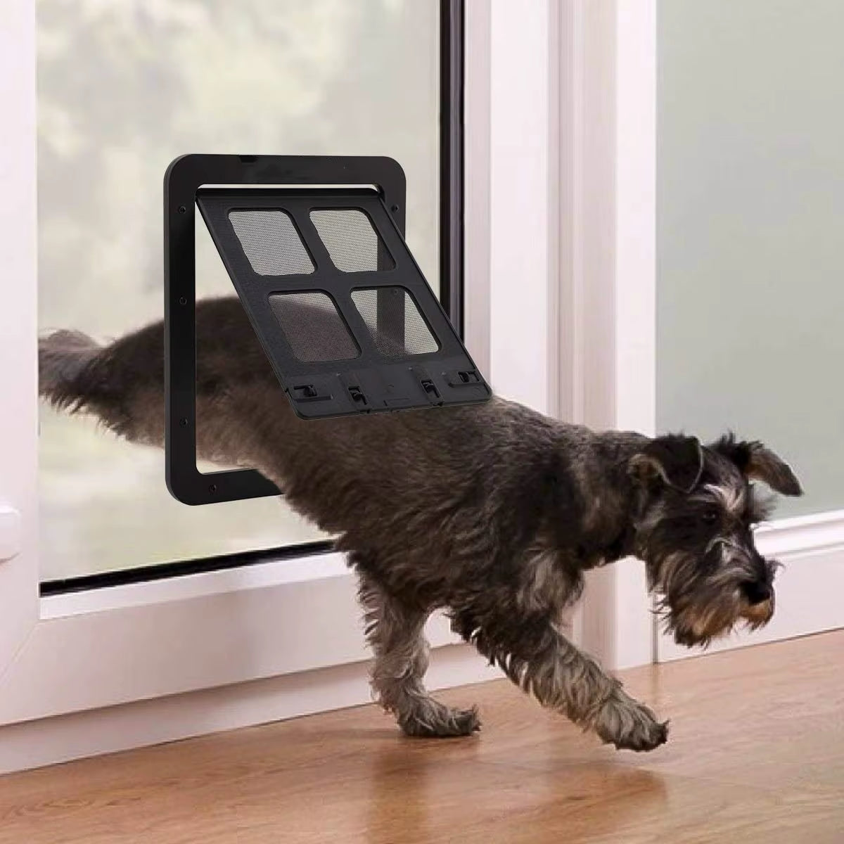 Lockable Magnetic Pet Door – Easy Install for Dogs & Cats, Secure & Garden-Friendly