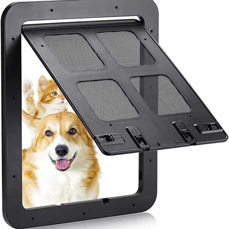 Lockable Magnetic Pet Door – Easy Install for Dogs & Cats, Secure & Garden-Friendly