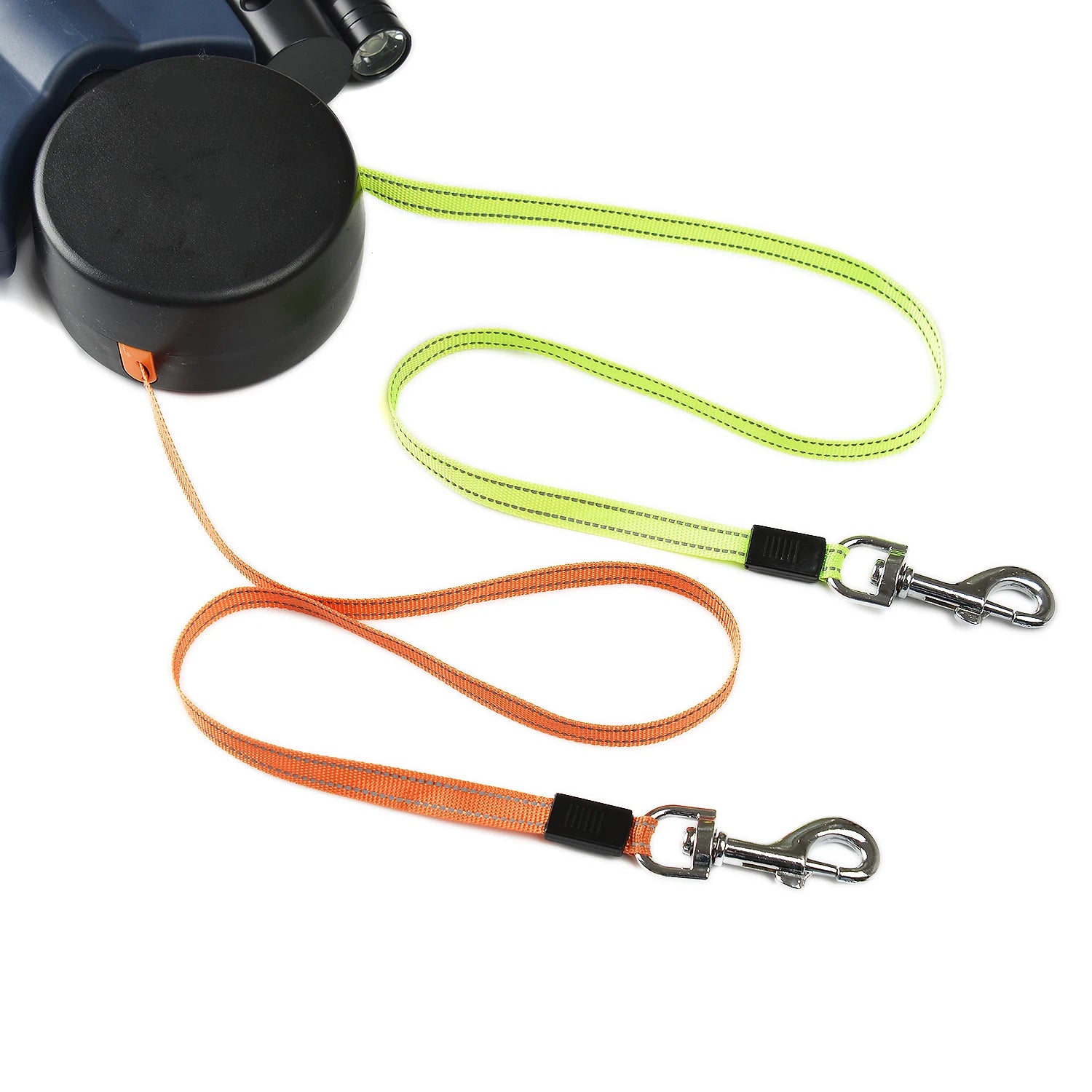 3M Retractable Dual Dog Leash | No-Tangle, Reflective, with Ligh