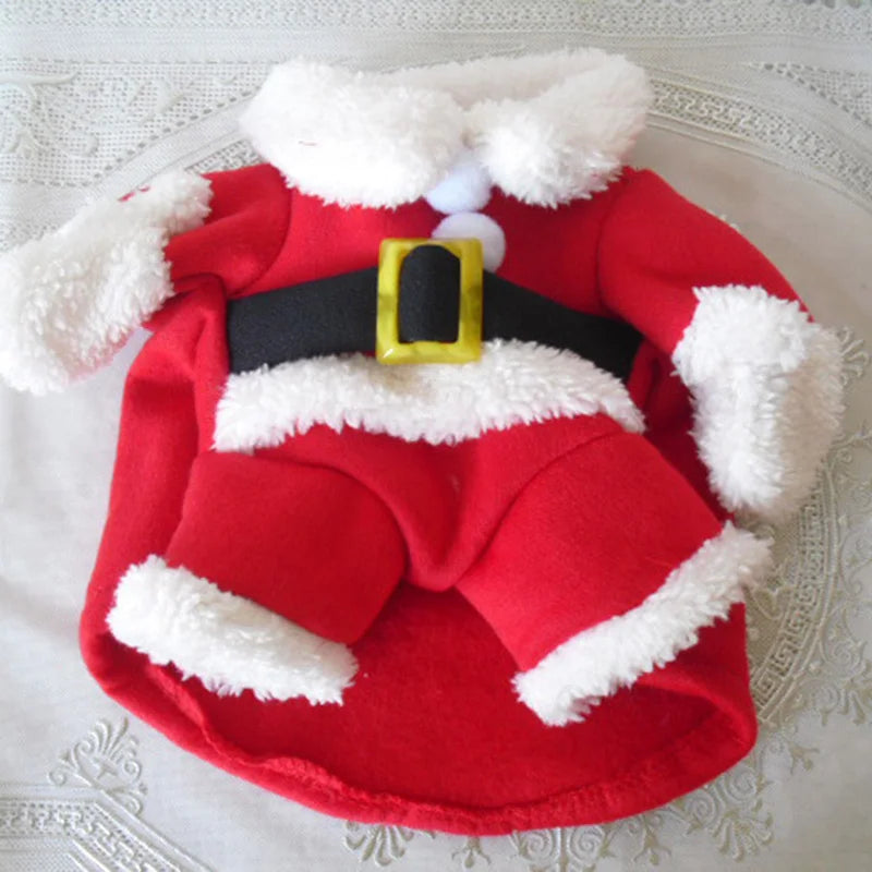 Christmas Cat Costume – Santa Claus Outfit for Small Cats & Dogs