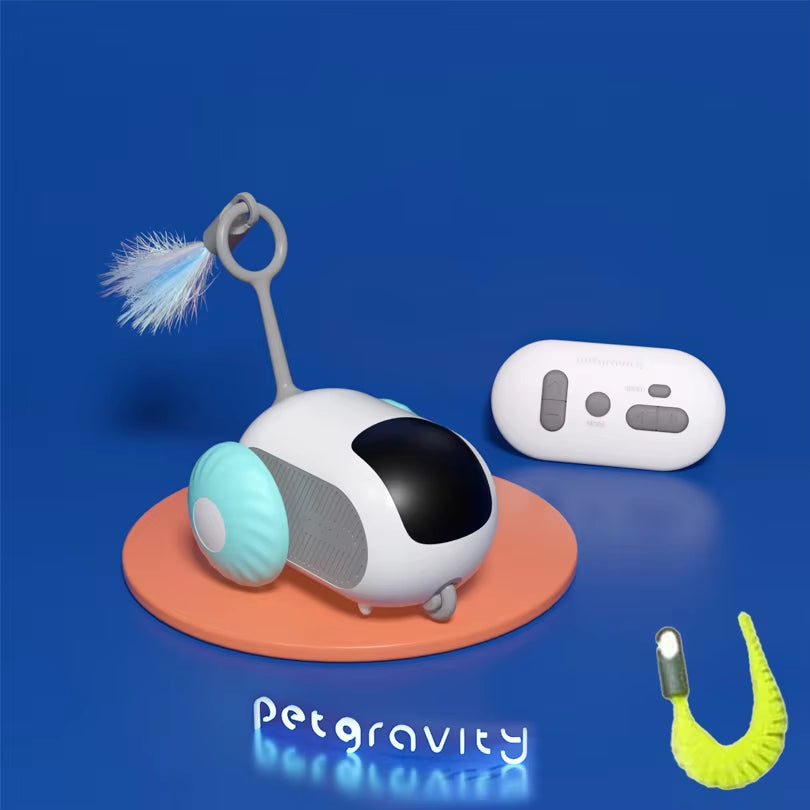 Smart Interactive Pet Car Toy | Automatic Moving & Remote Mouse