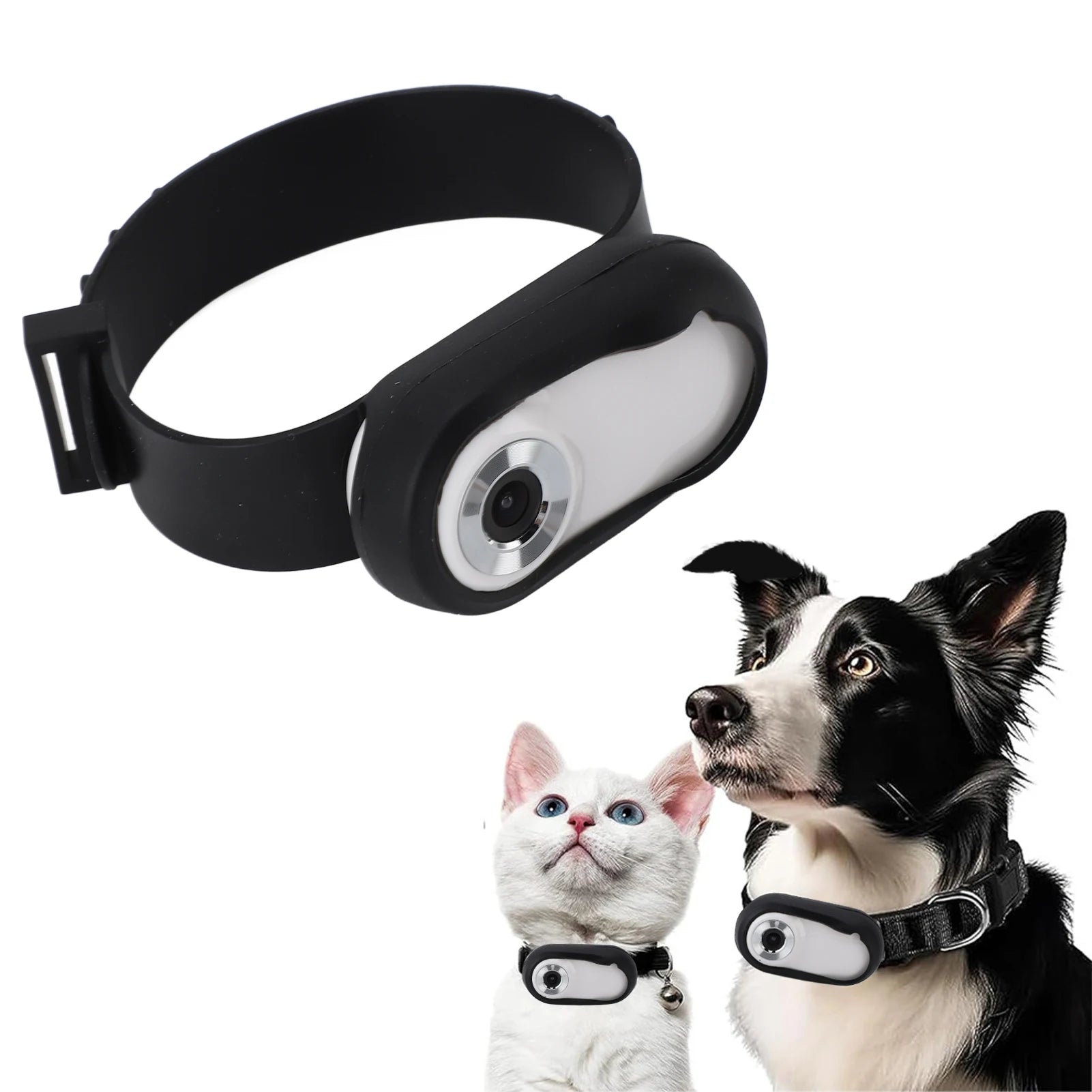 Pet Collar Camera – USB Rechargeable HD 1080P Video & Photo