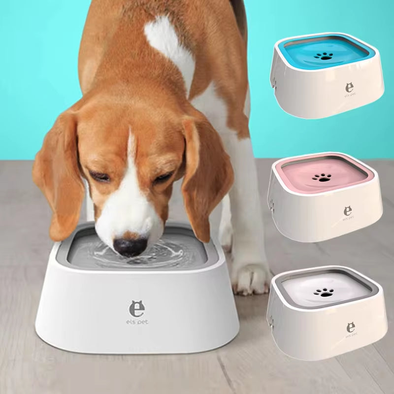 Anti-Spill Dog Water Bowl | Floating Slow Feeder for Cats & Dogs