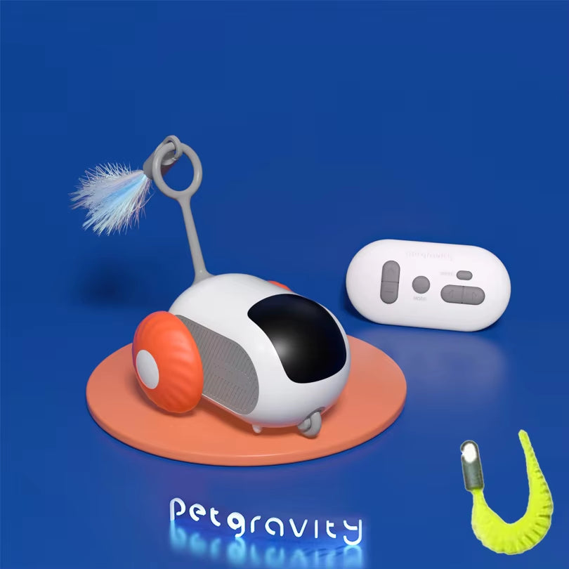 Smart Interactive Pet Car Toy | Automatic Moving & Remote Mouse