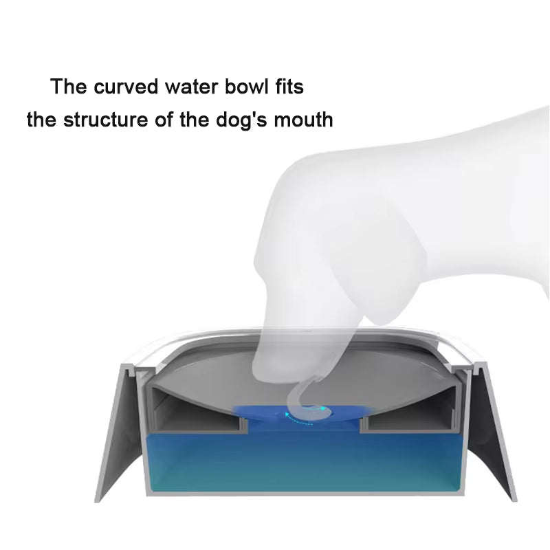 Anti-Spill Dog Water Bowl | Floating Slow Feeder for Cats & Dogs