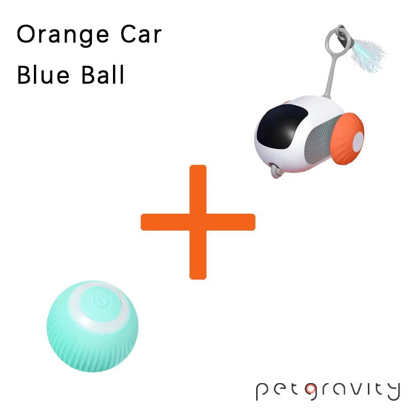 Smart Interactive Pet Car Toy | Automatic Moving & Remote Mouse