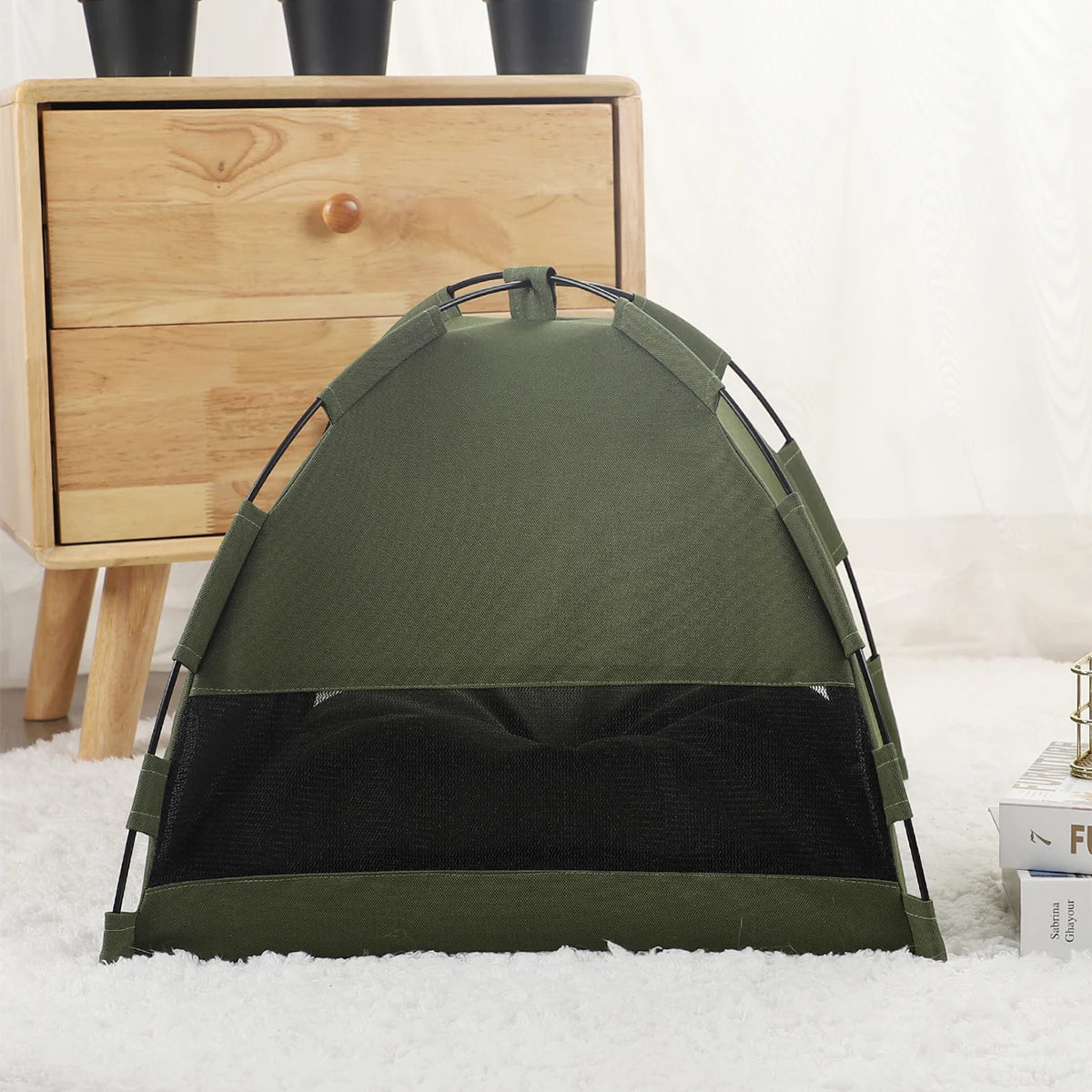 Winter Cat Tent Bed